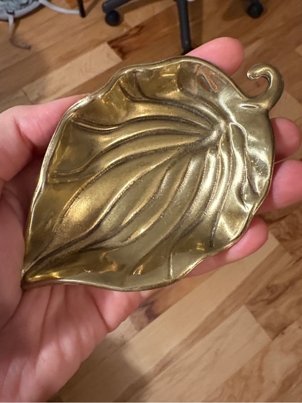 Brass Leaf Trinket Dish